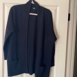Jcrew Cocoon Dark Blue Cardigan